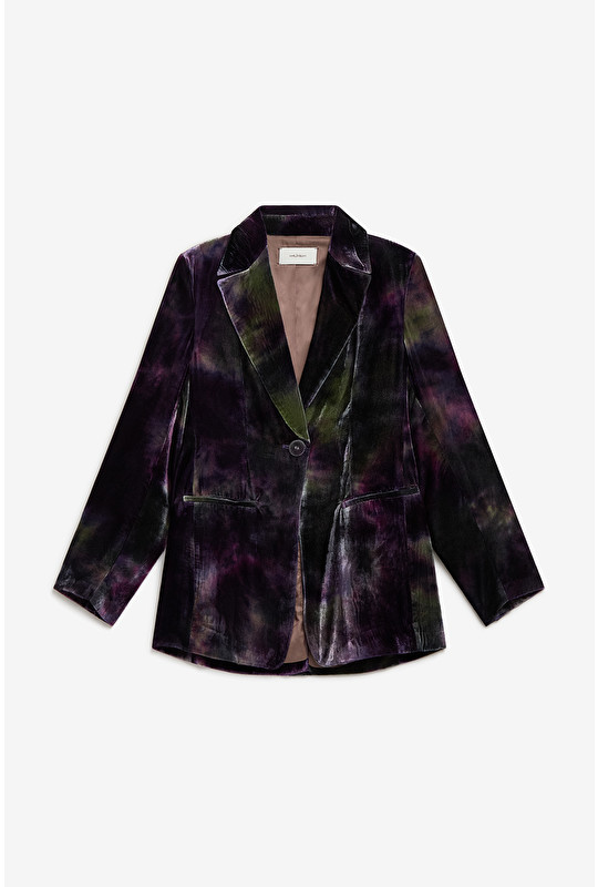 TYE & DYE VELVET JACKET