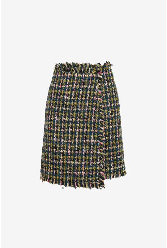 BOUCLE' EFFECT SKIRT