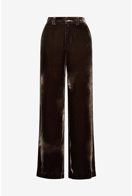 FLUID VELVET TROUSERS